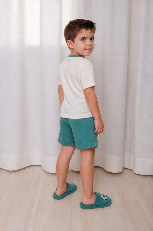 Pijama Manga com short infantil- masculino