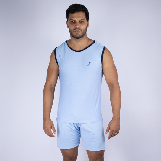 Pijama Masculino Regata - Malha Suede