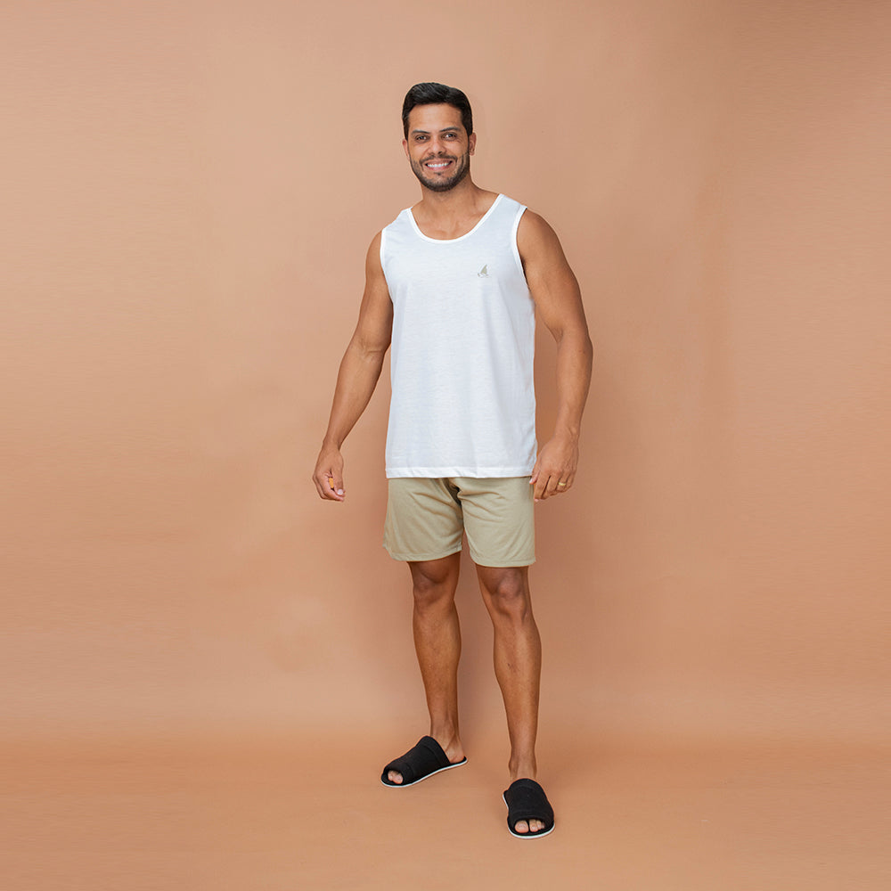 Pijama Masculino Regata - Malha Poliester com Viscose