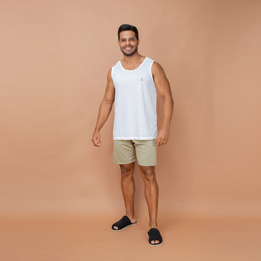 Pijama Masculino Regata - Malha Poliester com Viscose