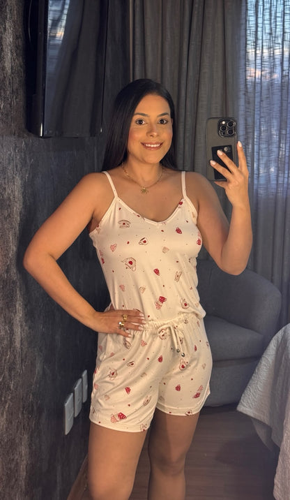 Pijama Alcinha Com Short