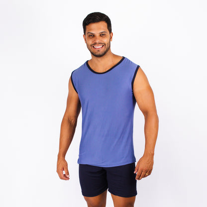 Pijama Masculino Regata - Malha Suede