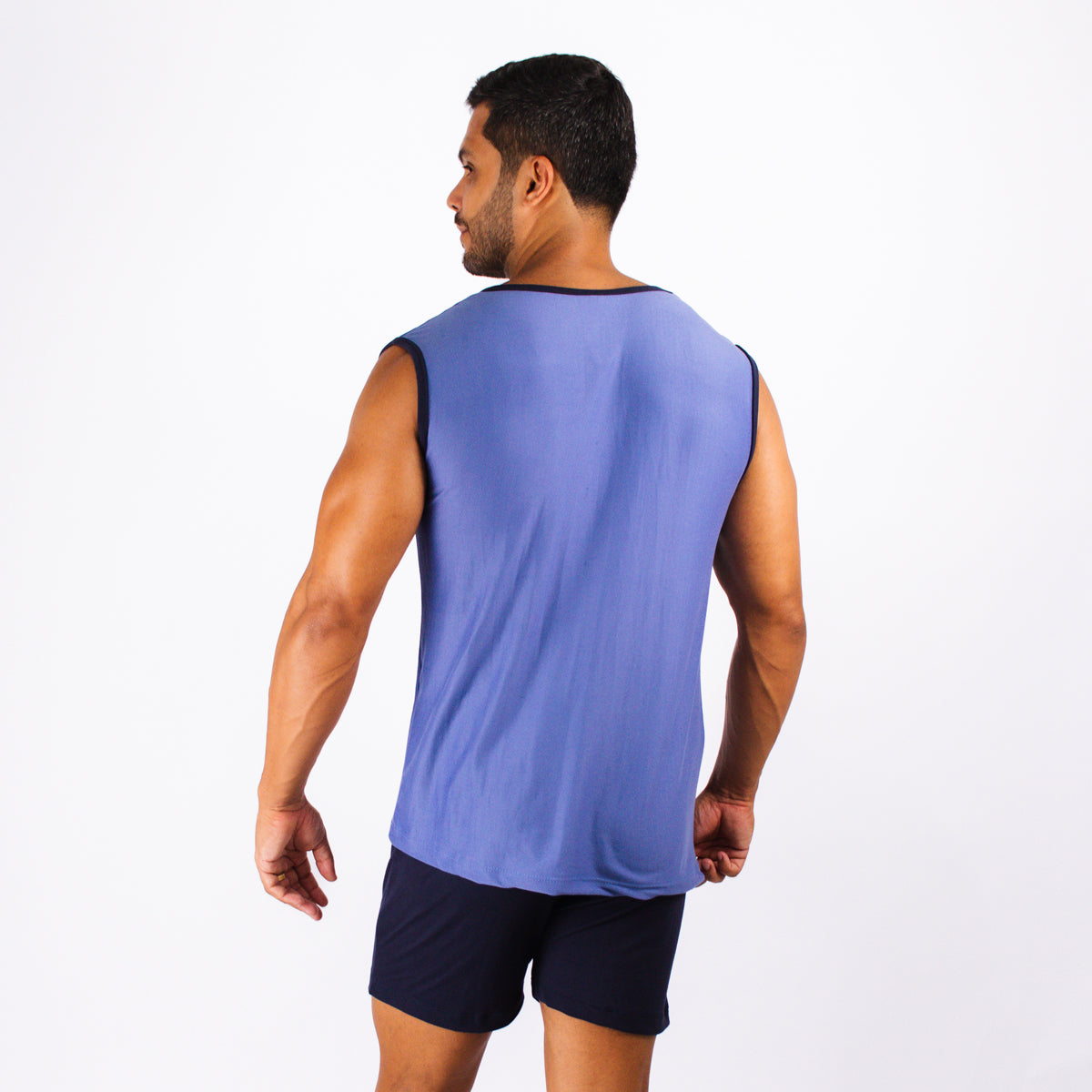 Pijama Masculino Regata - Malha Suede