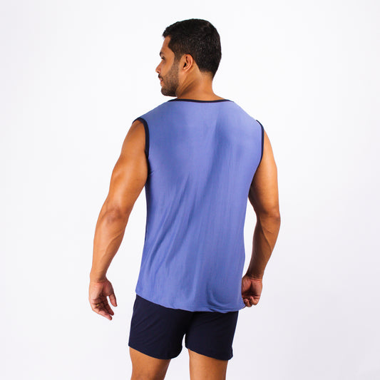 Pijama Masculino Regata - Malha Suede