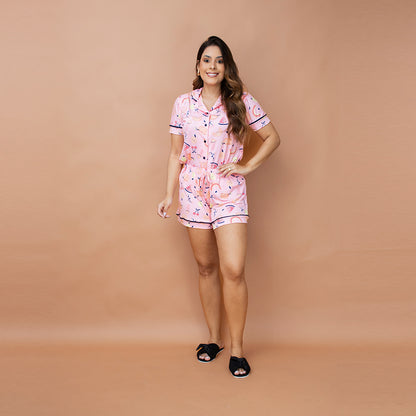 Pijama Americano Manga Curta - NÃO TEM TROCA