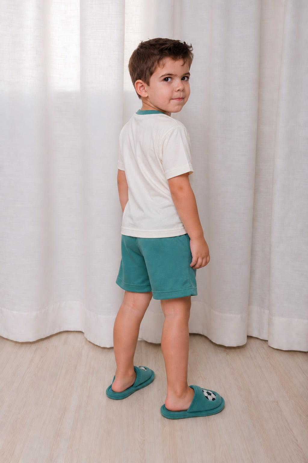 Pijama Manga com short infantil- masculino