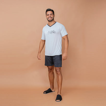 Pijama Masculino Adulto - Malha Suede