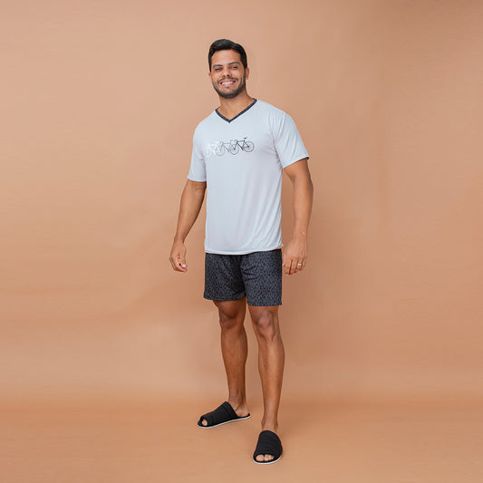 Pijama Masculino Adulto - Malha Suede