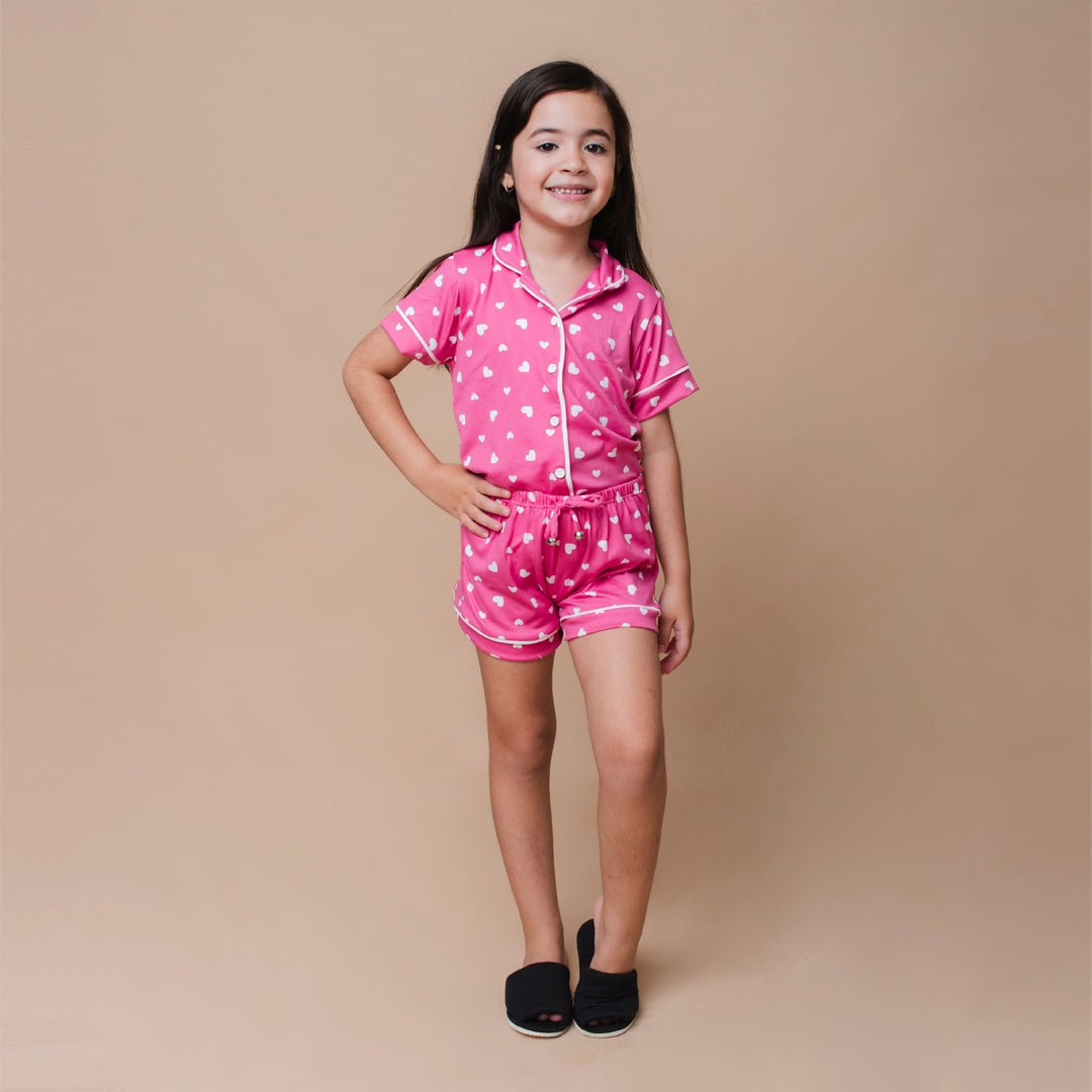 Pijama Infantil Americano -Malha Suede