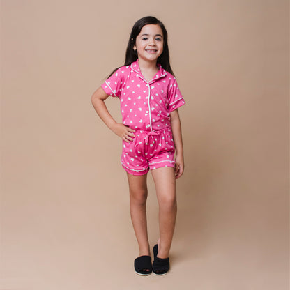 Pijama Infantil Americano -Malha Suede
