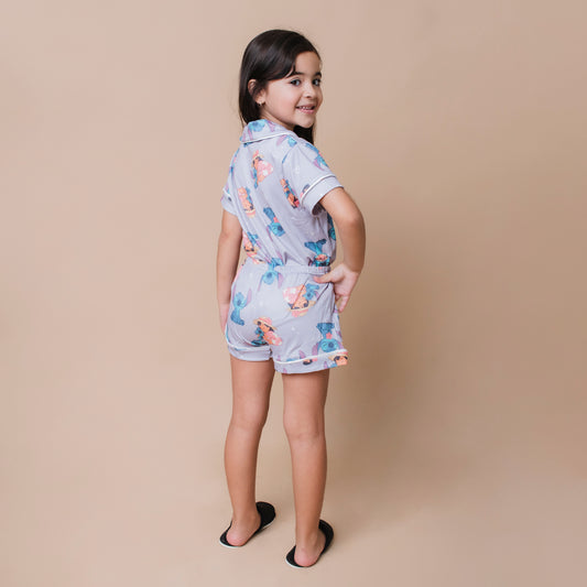 Pijama Infantil Americano -Malha Suede