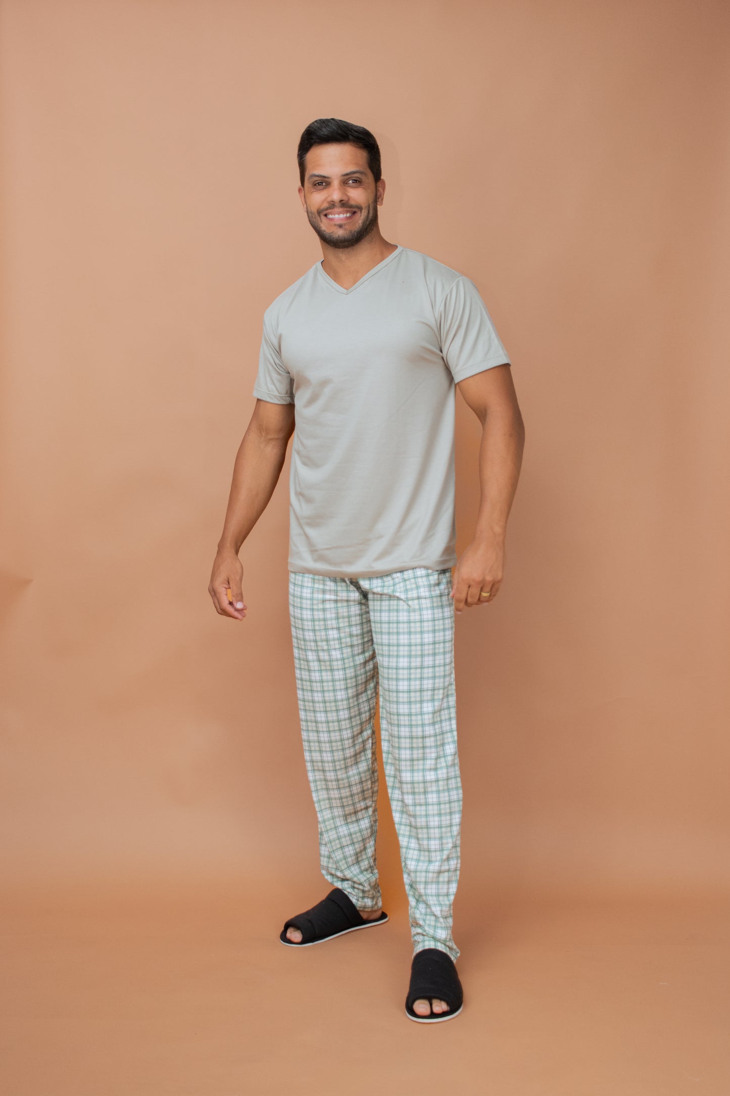 Pijama Masculino Meia Estação