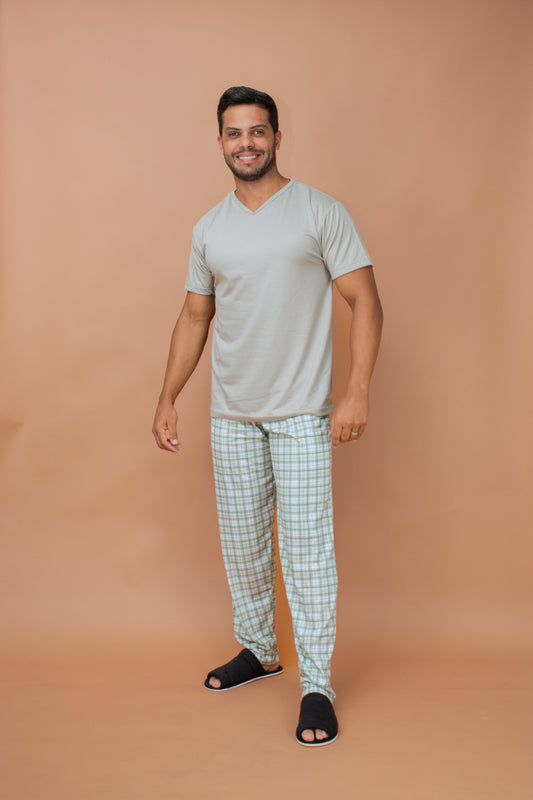 Pijama Masculino Meia Estação