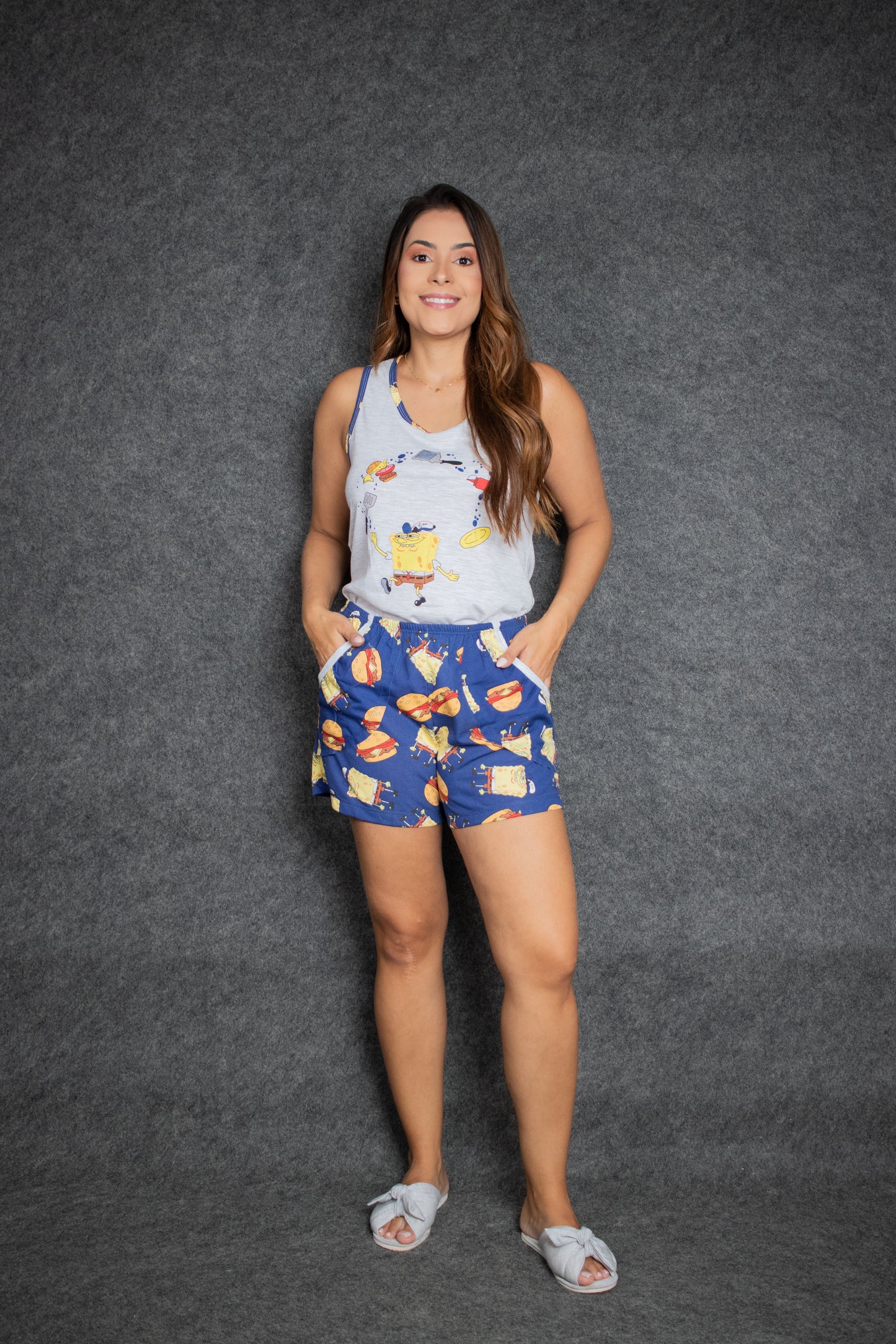 Pijama Nadador com short de bolso NÃO TEM TROCA