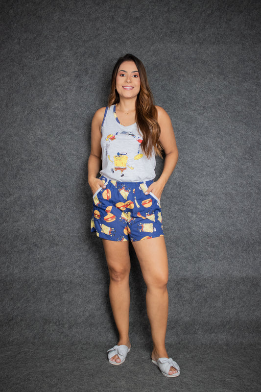 Pijama Nadador com short de bolso NÃO TEM TROCA