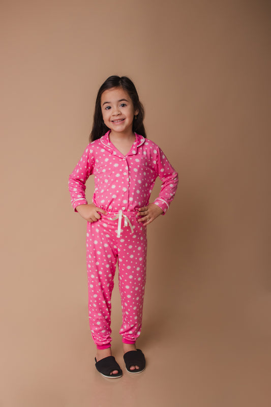 Pijama Infantil Longo Americano - Malha Suede