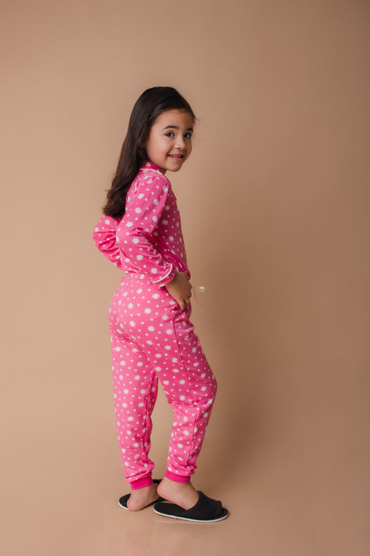 Pijama Infantil Longo Americano - Malha Suede