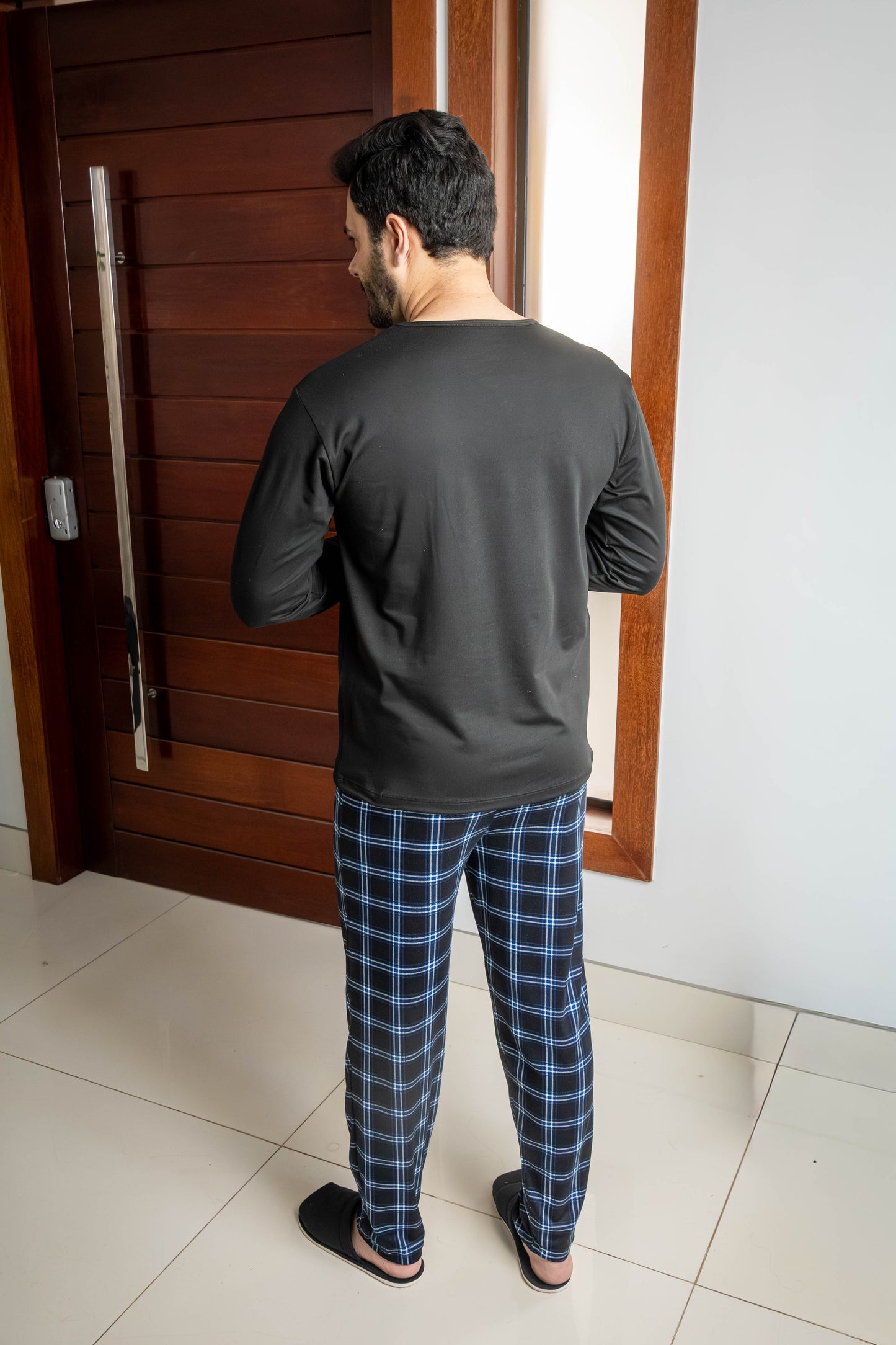 Pijama Masculino Longo Malha Suede