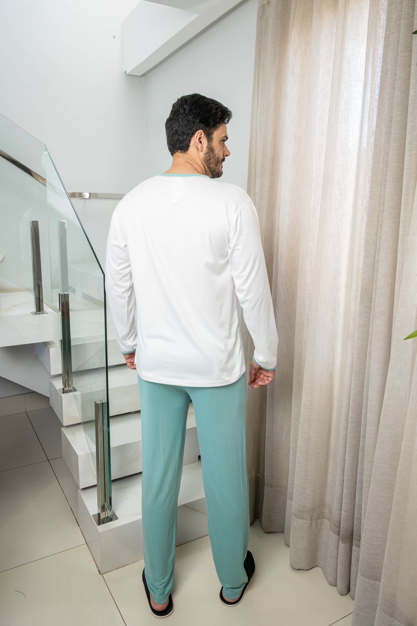 Pijama Masculino Longo Malha Suede
