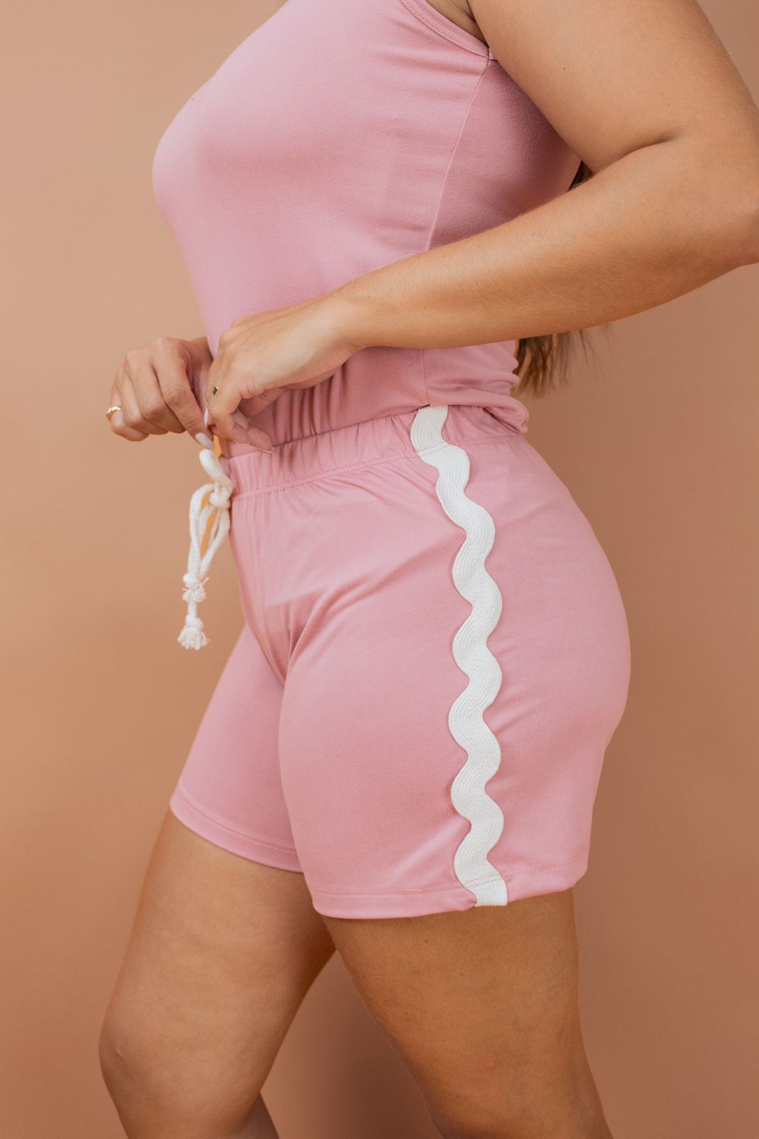 Pijama Feminino Alcinha - Malha Suede