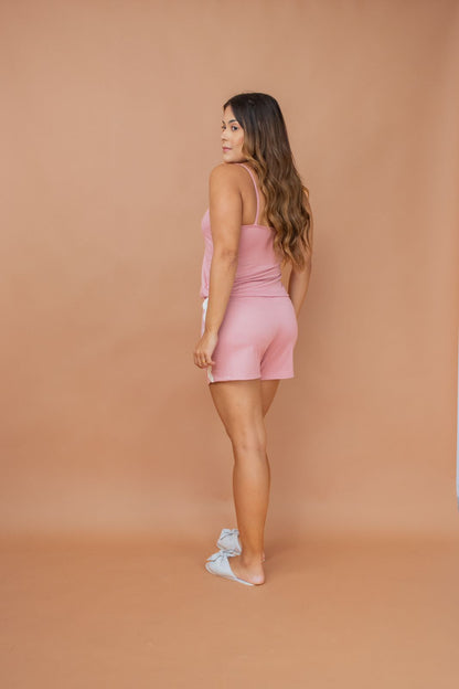 Pijama Feminino Alcinha - Malha Suede
