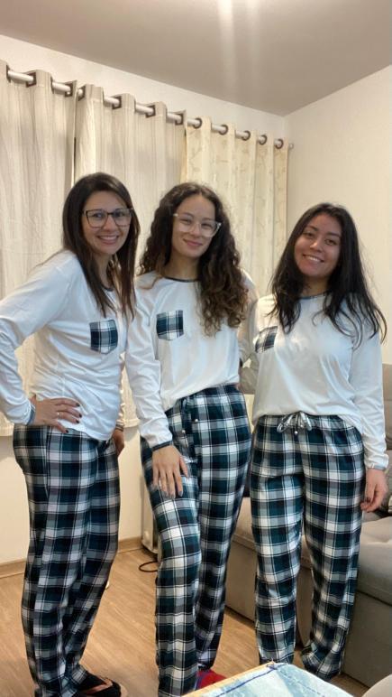 Pijama Feminino Longo - Malha Suede