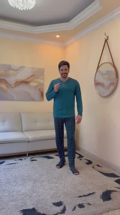 Pijama Masculino Longo Malha Suede