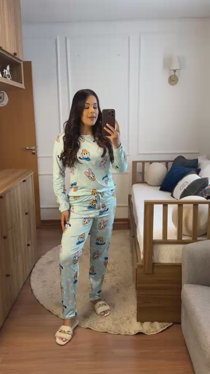 Pijama Feminino Longo