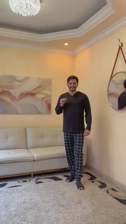 Pijama Masculino Longo Malha Suede